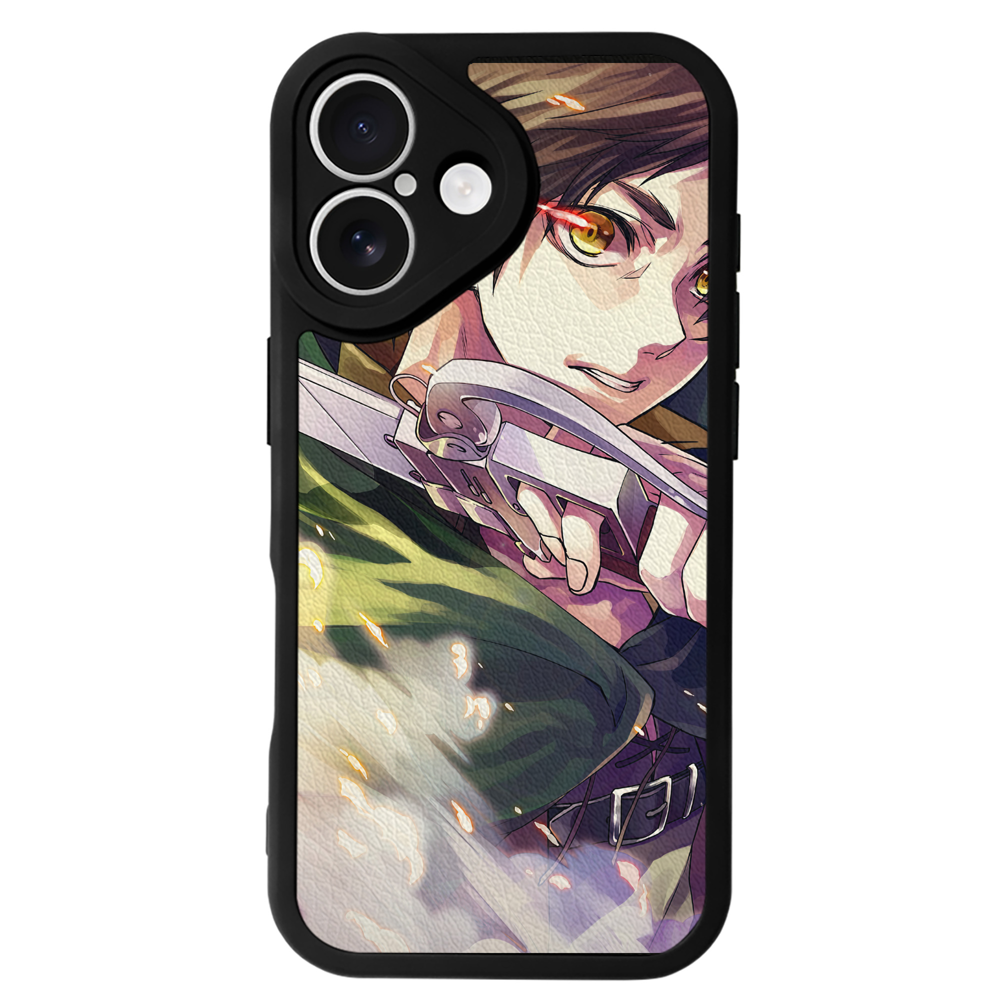 （画像用） 進撃の巨人 Attack on Titan 【iPhone 16シリーズ対応】シリコンスマホケース（レザー調） 材質：シリコン